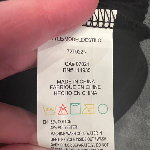 NEW RDI Black Top Shirt Blouse Size Small - Picture 4 of 7